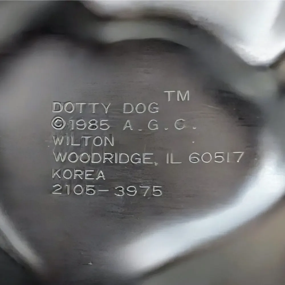 Vintage 1985 Wilton Dotty Dog Cake Pan 2105-3975 Get Along Gang Novelty Baking